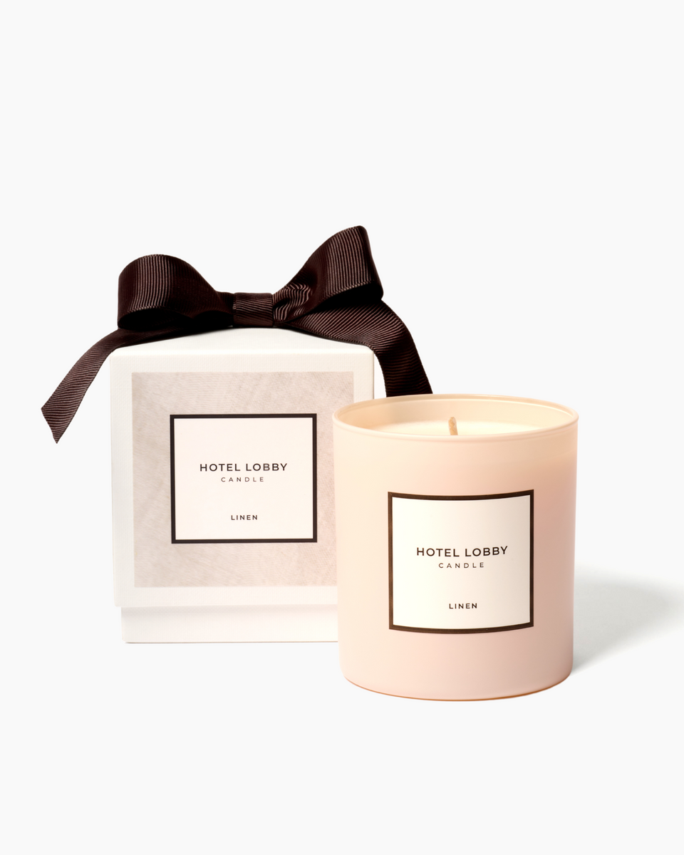 Fresh Linen Scented Candle – OldhamCandleCo