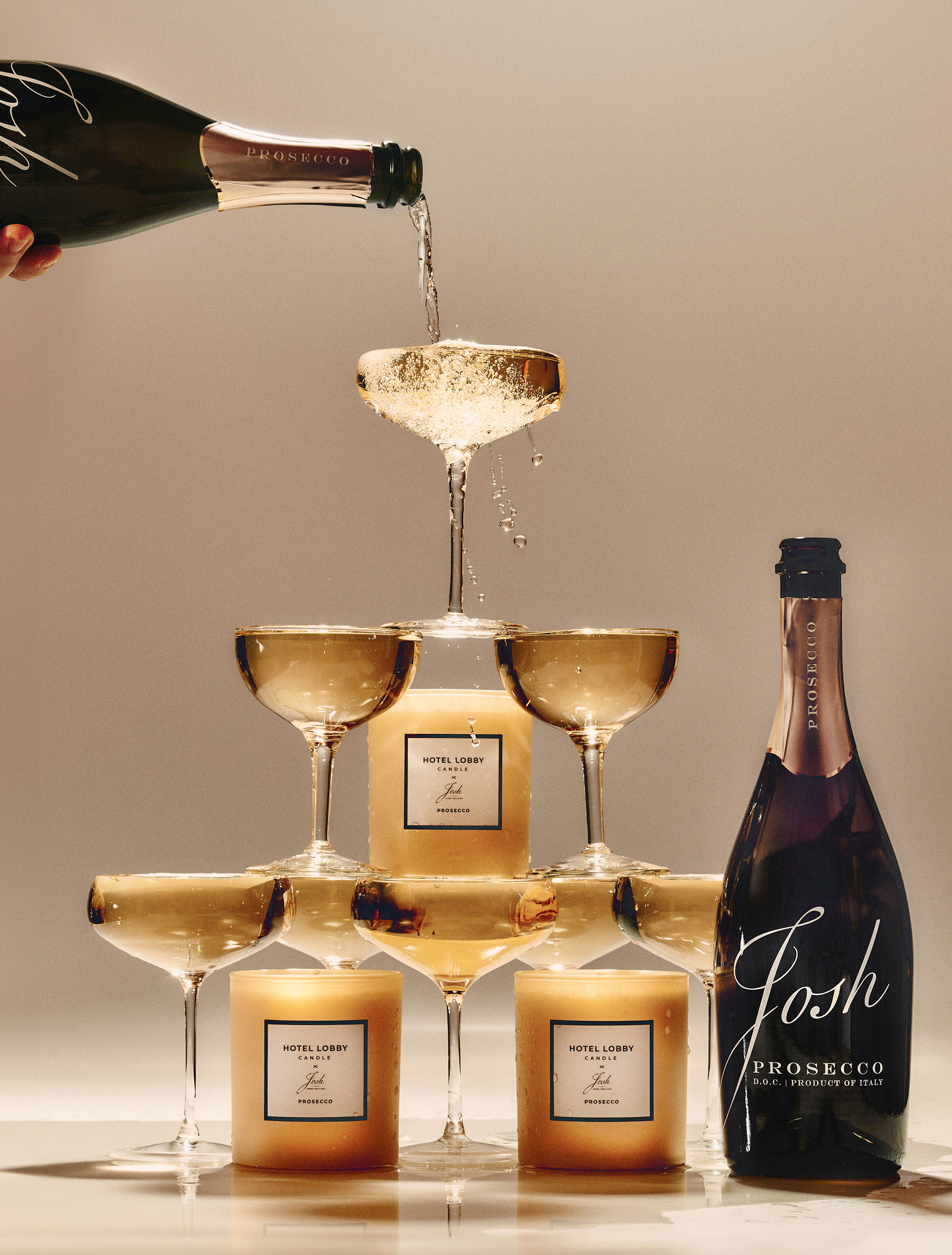 Hotel Lobby Candle x Josh Cellars Prosecco Candle